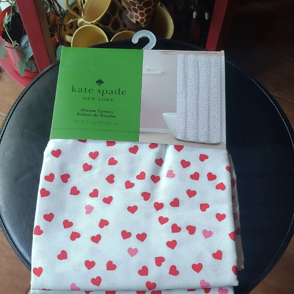 Kate Spade Hearts Shower Curtain